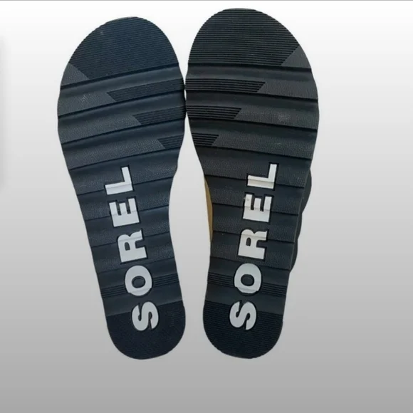 Rare Sorel Womens Cameron Platfom Puff Mule Black & White - Picture 6 of 9